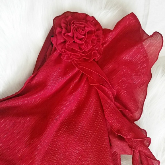 🌞🌞 One shoulder red blouse - Picture 2 of 2